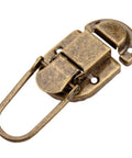 Vintage Bronze Key Hasp Lock Set 5Pcs Antique Hasp Latch Catch Clasp With Screws 60x34mm for Jewelry Boxes and Cabinets