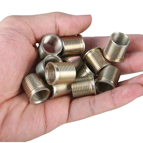 Hotty Plug Thread Repair Kit M14 Inserts Plus 16x125 Tap Set Stainless Steel Sparks Hole Fixer For Gas Engines Professional Tool, M14 inserts
