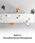 Top view of 360 Degree All Around Meeting Webcam With Built In Omnidirectional Microphone And 1080p HD Video Conferencing Camera on table