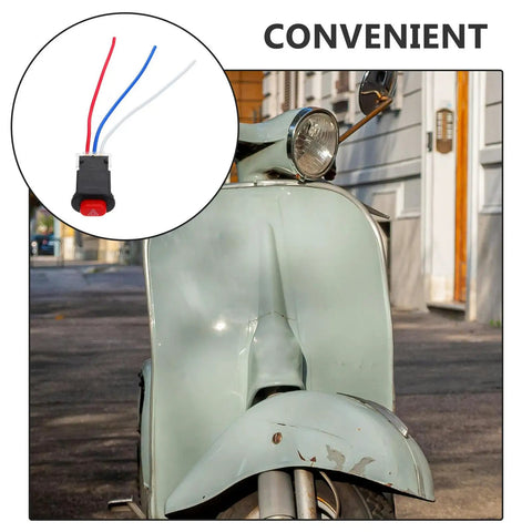 Go-To Handlebar Push Button Switch For Motorcycles Electric Bikes And Scooters With Hazard Lights On Off Durable ABS Metal