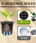 100 Packs Of 4 Inch Plastic Nursery Pots With Drainage Holes For Seed Starting And Transplanting Plants Durable Lightweight