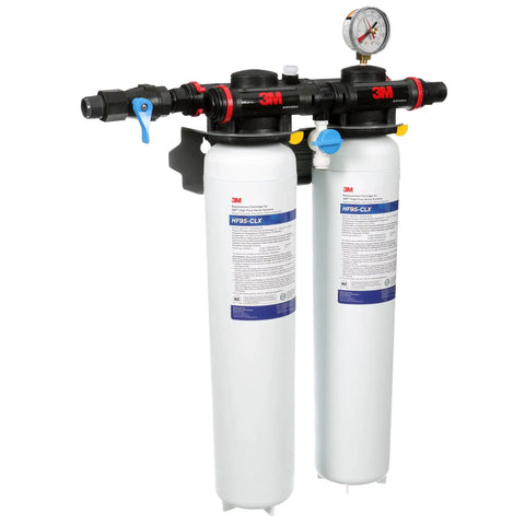 Top Drawer Heavy Duty High Flow Water Filter System Built Like A Tank For Quick Chloramine Removal And Smooth Cold Beverage Pour With No Drama Five Micron Filtration unit with dual filters and pressure gauge.