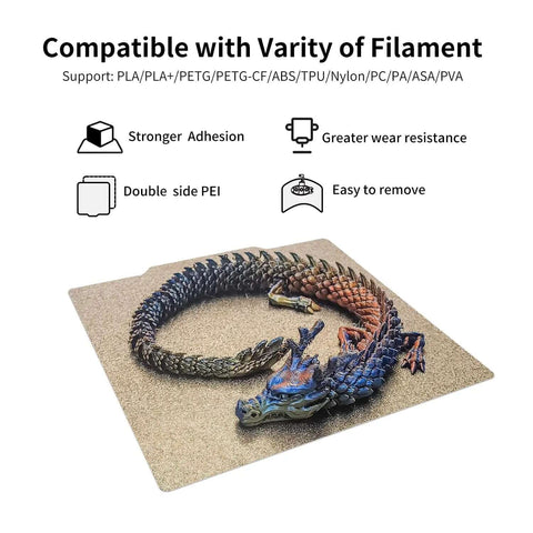 120X120Mm Flexible Double Sided PEI Build Plate With Magnetic Sticker For 0 V0 3D Printer 4.7x4.7 Inch Spring Steel Core Matte Surface