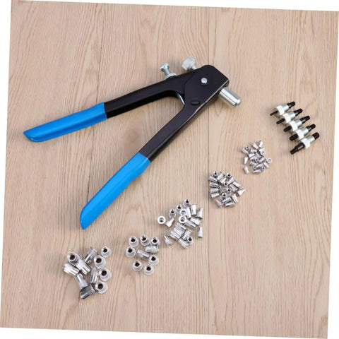86 Piece Heavy Duty Rivnut Tool Kit With Metric Rivet Nuts And Threaded Inserts For Auto Repair DIY Projects Featuring Non Slip Handle And Carrying Case. Rivnut tool with metric inserts and nuts