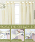 Farmhouse Curtain Rods For Windows 36 To 88 Inches Heavy Duty Adjustable Drape Rod With Vintage Coastal Texture Finials Antique White Finish For Bedroom And Living Room displayed with installation features.
