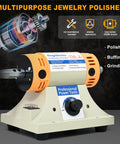 All In One Adjustable Speed Jewelry Polisher With 350W Motor Pro Grade Multi Function Bench Lathe Polisher for jewelry metal DIY