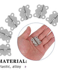 Vintage Butterfly Hinges For Cabinet Doors With Replacement Screws Silver Iron Small Decorative Hinges Featuring Retro Lace Craftsmanship