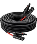 10 AWG 10 Ft Solar Panel Extension Cable With Waterproof Male And Female Connectors, Flame Retardant Sleeving, PV Wire
