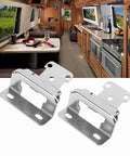 Self Closing Cabinet Hinge Set Two Piece Steel With Enhanced Safety For Kitchen Bathroom RV Campervan One Half Inch