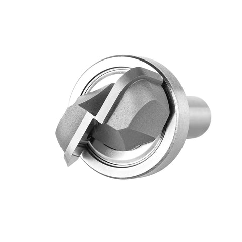 Bowl And Tray Template Router Bit With Heavy Duty Bearing Guide Half Inch Shank and One Quarter Inch Radius, durable carbide design.