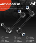 Front Sway Bar Link Stabilizer For Toyota Tacoma 2005 2022 Smooth Ride With Durable End Links Greased Bearings Better Handling For 4WD Base Pre Runner RWD And 6 Lug Models From 2015 To 2022, steel sway bar links
