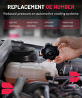 Engine Coolant Expansion Reservoir Overflow Tank For Audi A3 Q3 TT RS TTS Quattro And VW Beetle Eos Golf R GTI Jetta Passat CC Rabbit Tiguan Replacement OE 603253 1K0121407A Plug And Play Easy Install No Fuss Premium Quality in a car engine bay.