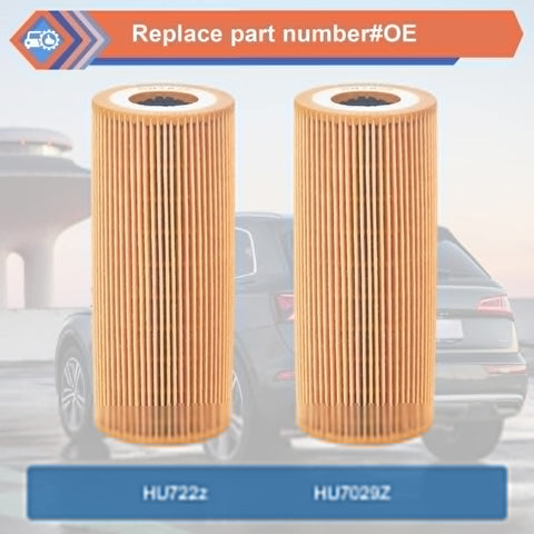 2 Pack Engine Oil Filter For Audi Porsche VW Vehicles 2005 To 2018 A4 A5 A6 A7 A8 Quattro Q5 Q7 S4 S5 SQ5 And 2011 To 2017