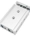 Heavy Duty Double Rod Pneumatic Air Cylinder 25mm Bore 50mm Stroke Double Acting Aluminum Body With PT One Eighth Port