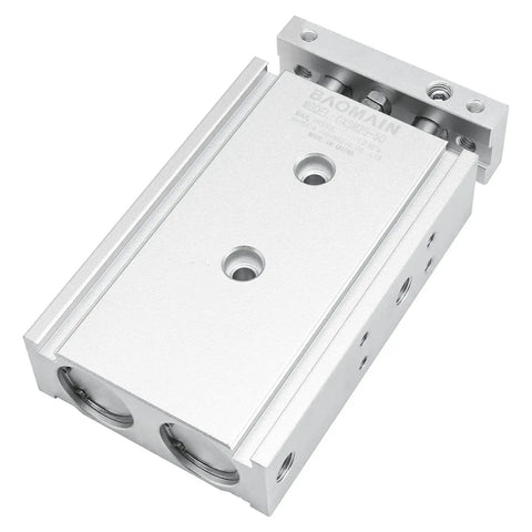 Heavy Duty Double Rod Pneumatic Air Cylinder 25mm Bore 50mm Stroke Double Acting Aluminum Body With PT One Eighth Port