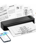 Ultra Portable Wireless Thermal Printer For Travel And Home Office, Lightweight 1.5lb Inkless Bluetooth Printer printing papers