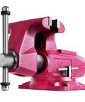 Round Bench Vise Four Inch Heavy Duty With 360 Degree Swivel Base And Four Inch Jaw Width Four And A Half Inch Max Opening Throat Depth