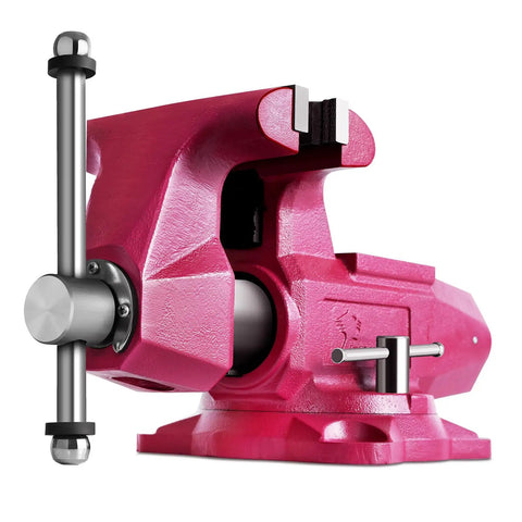 Round Bench Vise Four Inch Heavy Duty With 360 Degree Swivel Base And Four Inch Jaw Width Four And A Half Inch Max Opening Throat Depth