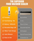 Comparison of Portable Vacuum Sealer For Food With Visible Water Tank 60kPa vs traditional vacuum sealer features