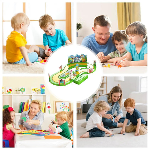 Epic Motion Sensing Two Player Racing Game With Three Play Modes Interactive Competitive Board Experience For Family Game Night Friends Hangouts And Social Events Easy Setup And Quick Start Fun, green plastic track set