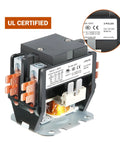 Two Pack HVAC Motor Contactor 120V 30A 2 Pole Replacement Relays Compatible With C230B UL certified close-up view