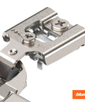 Compact Soft Close Hinge Four Kit Set For Face Frame Cabinets With Half Inch Overlay One Hundred Five Degree Opening Eight Steel Hinges