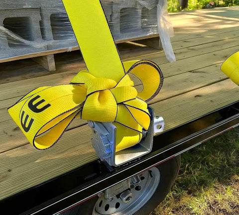 4 Pack Trailer Stake Pocket Winches Zinc Plated For Flatbed Utility Hauling 16200 Lb Capacity With 5400 Lb Working Load Fits Flush