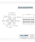 Eight 48 Inch 2020 T Slot Aluminum Extrusion Profiles Black Anodized European Standard Pro Grade Frame Kit For 3D Printers CNC Machines Laser Engravers And Workbenches, 1220mm diagram