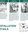 Upgraded Pool Cleaner Rebuild Repair Kit For 180 280 And TR28P Automatic Pool Cleaners installation steps and details.