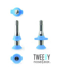 Tweezy Nose And Ear Hair Remover For Men And Women, Pain Free Precision Grooming Tool with blue tips and stainless steel body