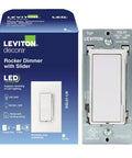 Decora Slide LED Dimmer Switch for 150W dimmable LED halogen incandescent bulbs white DSL01 LW with packaging
