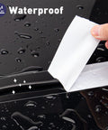 Applying Heavy Duty White Duct Tape 1.88 Inch Wide By 35 Yards Waterproof No Residue Strong Adhesive on wet car surface
