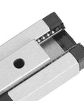 Close-up of Beefy Linear Rail Guide With 550mm Rail And Carriage Block Heavy Duty Precision For Automatic Equipment Smooth Quiet Motion