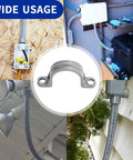 Rock Solid Snap Fit Pvc Conduit Clamps 30 Pack Three Quarter Inch Heavy Duty wall strap mounted for cable management and landscaping.