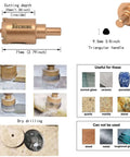 JIECHENG brazed-diamond 25mm (1in) hole saw with center drill bit, bronze color, for ceramic, porcelain, tile, glass and stone