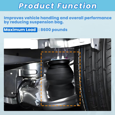 FLOVENTIS 2pc rubber suspension bushing kit for Chevy Silverado 2500/3500 and GMC Sierra 2500HD/3500HD