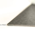 Geometric Black Peel And Stick Floor Tiles 12 By 12 Inches Vinyl Floor Tiles Water Resistant Pack Of 10 Easy Diy Install No Grout Needed Durable Low Luster Finish, close-up of tile thickness at 0.06 inches