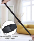 120 Pack Reusable 6 Inch Hook And Loop Cable Ties demonstrating combined use for easy cable management in home.