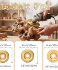 DIY Friendly Wood Carving And Sanding Kit With Tungsten Carbide Discs for angle grinder smoothing a wood piece