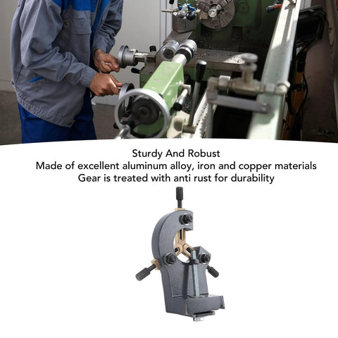 Baxnore grey metal wood lathe steady rest with 3-point support for precise wood turning