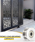 Heavy Duty H Groove Pulley Wheel 10X48X6MM Sleek 201 Stainless Steel Cable Reel on sliding gate track system.