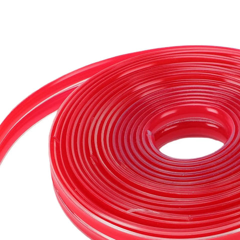 Close-up of Flexible PVC corner guards roll, red, suitable for Clear Self Adhesive Corner Protectors 5m Roll, 10mm Edge Guards