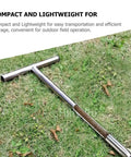 Stainless Steel Tubular Soil Probe For Lawn And Garden Sampling Lightweight Compact Design T Handle Ergonomic Grip on grass