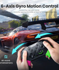 Wireless Pro Controller For Nintendo Switch Switch Lite And OLED And PC Windows showing motion control feature