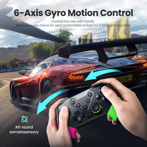 Wireless Pro Controller For Nintendo Switch Switch Lite And OLED And PC Windows showing motion control feature