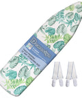 Floral pattern 15 By 54 Inch Ironing Board Cover And Pad With Padding Extra Thick Elastic Edge Silicone Coated Scorch Resistant