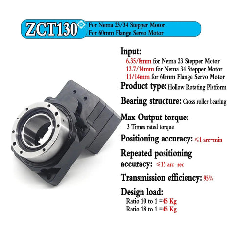 Heavy Duty Hollow Rotary Actuator Direct Cam Indexer Replacement For Cnc Cutting Tables, hollow rotating platform for servo motors.