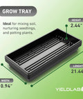 10x20 Inch Black Plastic Propagation Trays 10 Pack For Plant Propagation Seedlings Microgreens Soil And Hydroponics No Drain Holes
