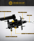 Heavy Duty Power Brake Booster Straight Up Built Tough With Rock Solid Steel Housing Smooth Street Braking For 03 To 06 Chevy Tahoe close-up showing components and connections.