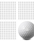 Golf Ball Reflective Stickers For Tracking And Swing Analysis, 300 pcs and one sticker on a white golf ball for simulator setup